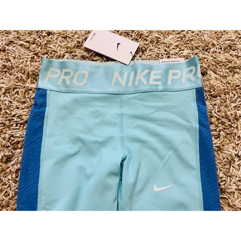 NWT❤️Nike Pro Warm Dri-FIT Big Kids Leggings szM